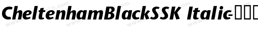 CheltenhamBlackSSK Italic字体转换